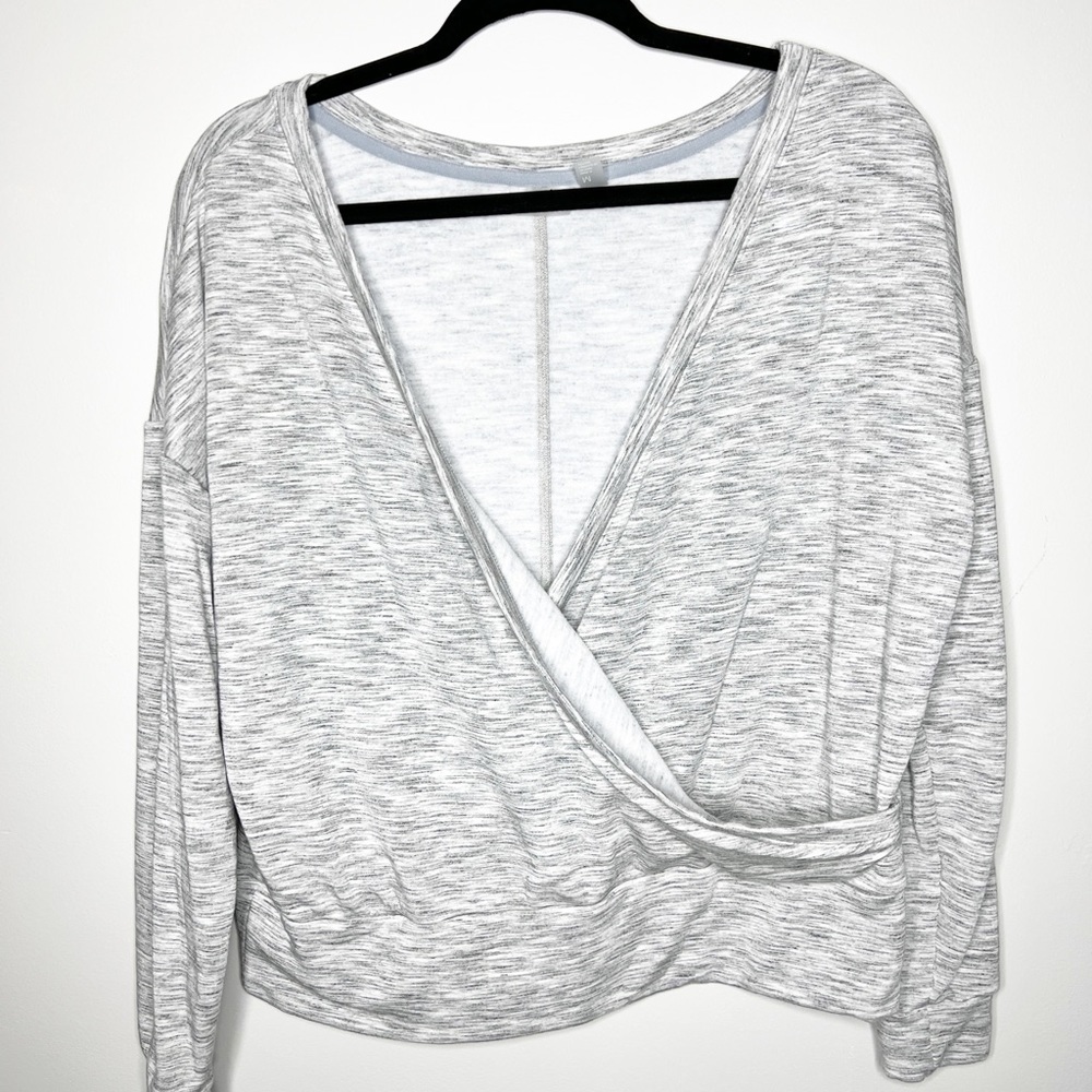 Zella Faux Wrap Sweatshirt sz M